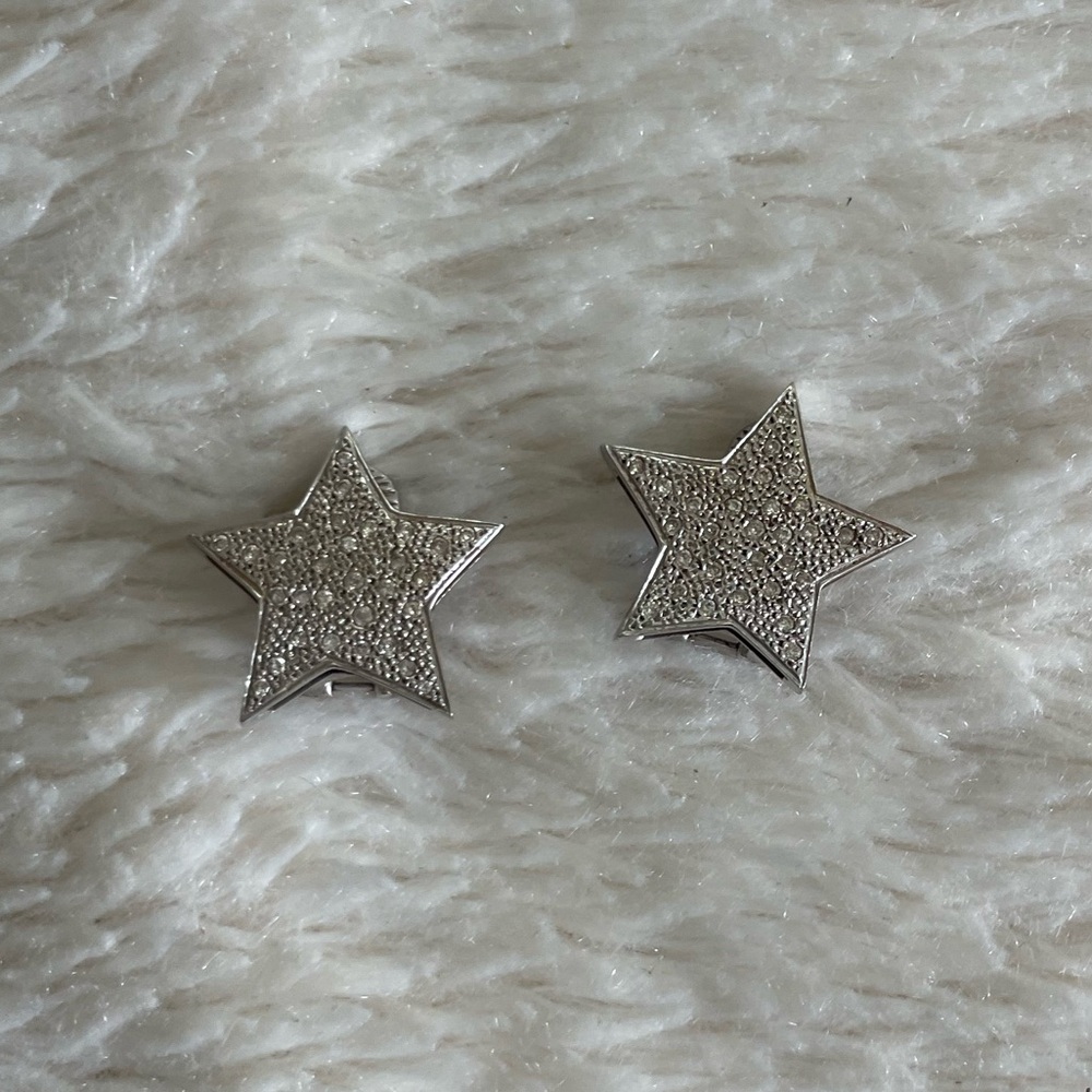 Silver Star Earrings